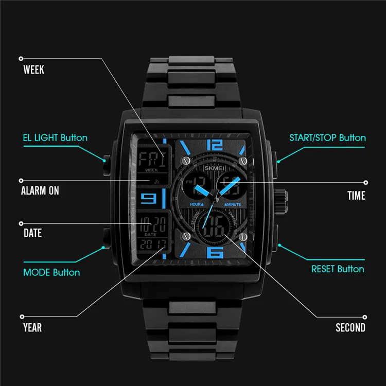 Часы наручные Skmei 1274 Original (Black, 1274BK) (15934)