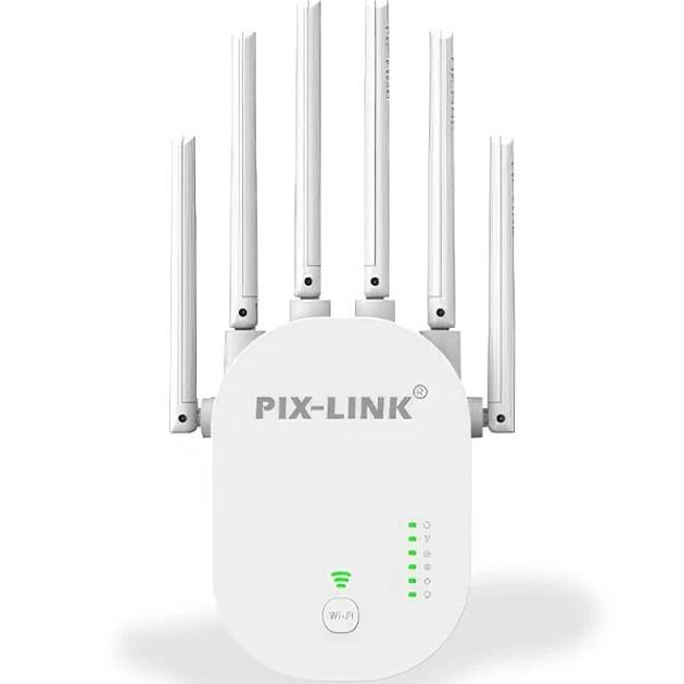 Усилитель WiFi сигнала ретранслятор Wi-Fi PIX-LINK LV-WR60T 300Mbps 2.4 GHz репитер точка доступа (White) (17964)