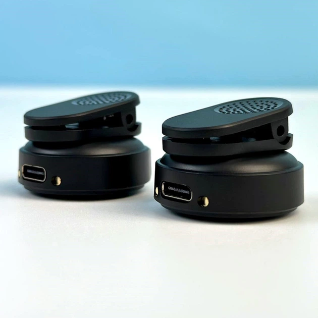 Беспроводной петличный микрофон Q8 Type-C 2шт с шумоподавлением и зарядным кейсом (Black) (18892)