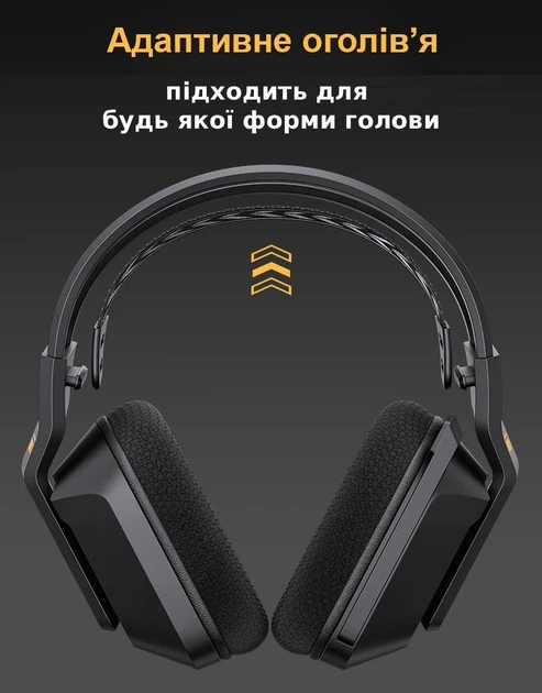 Беспроводные игровые наушники Onikuma GT828 геймерская Bluetooth гарнитура с микрофоном и RGB (Black) (19119)