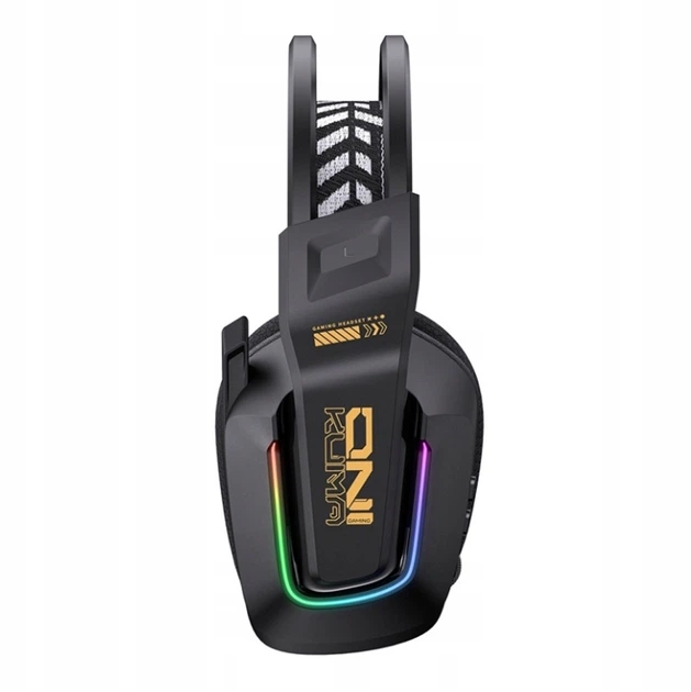 Беспроводные игровые наушники Onikuma GT828 геймерская Bluetooth гарнитура с микрофоном и RGB (Black) (19119)