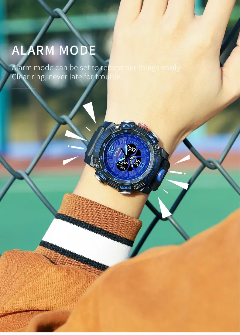 Часы наручные Smael 8058 Original (Black Blue) (16679)