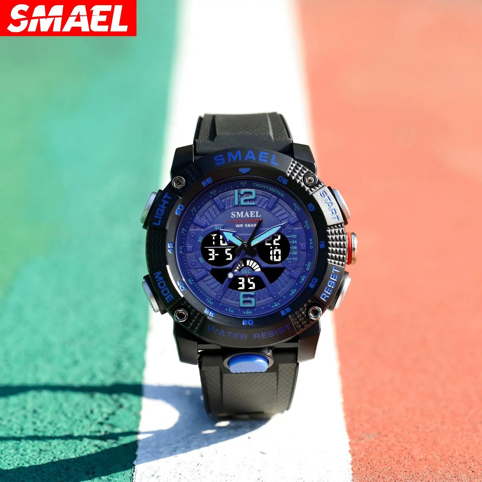 Часы наручные Smael 8058 Original (Black Blue) (16679)