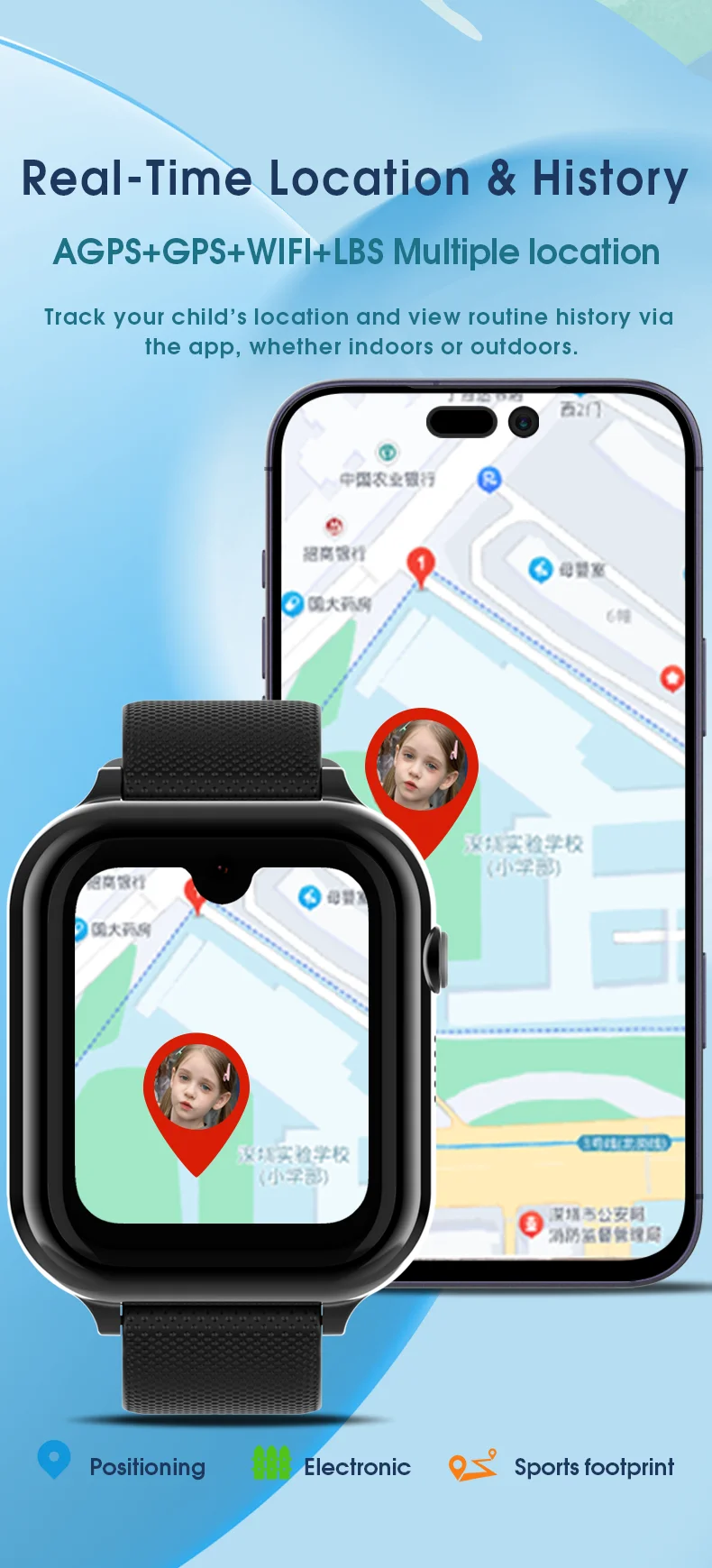 Детские смарт-часы Wonlex KT38 Original часы-телефон с видеозвонком GPS WI-FI и SIM-картой (Pink) (19135)