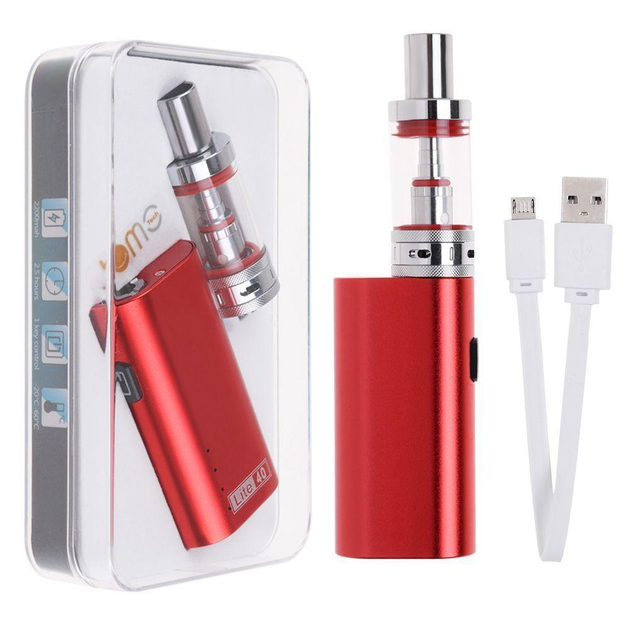 Набор Электронная сигарета Jomo Lite 40w Kit +3 испарителя в подарок Вейп Kit (Red) (18200)