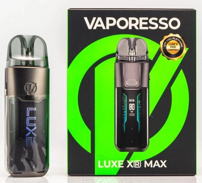 Подсистема Vaporesso LUXE XR Max 80W з однією картриджною версією 2800mAh 5ml Оригінальний комплект (Чорний) (15849)