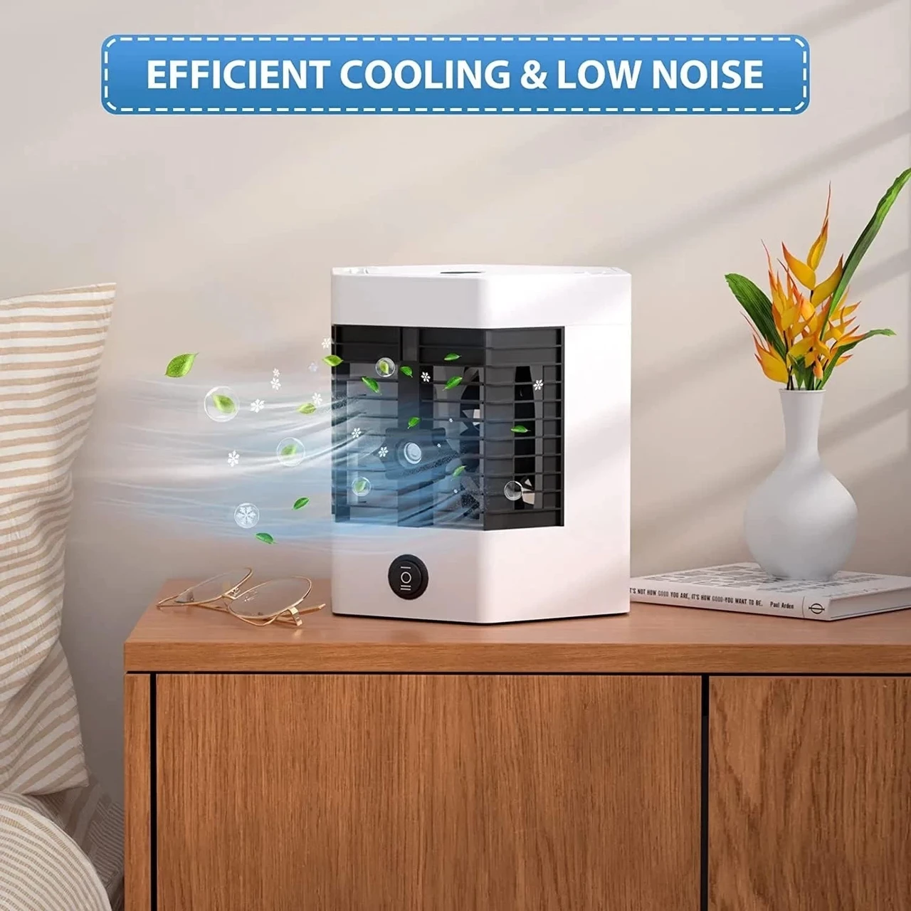 Портативный настольный мини кондиционер увлажнитель Arctic Air 5 Ultra Pro (White) (16519)