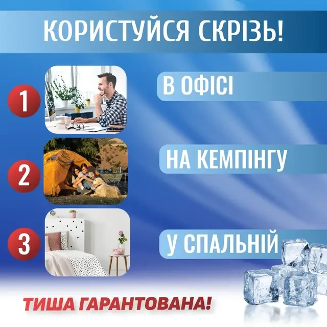 Портативный настольный мини кондиционер увлажнитель Arctic Air 5 Ultra Pro (White) (16519)