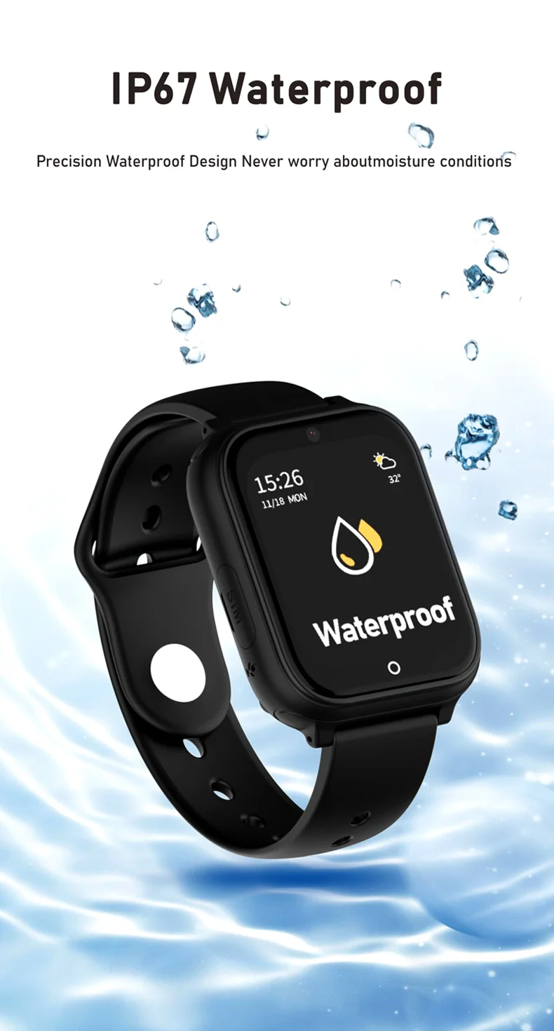 Смарт часы-телефон детские Wonlex CT25 Original с видеозвонком WI-FI GPS SIM-карта (Black) (18358)