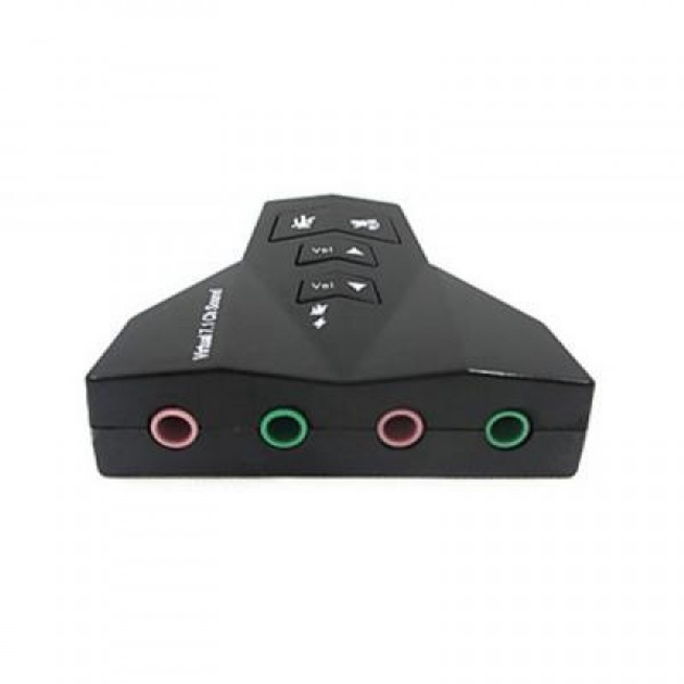 Звуковая карта 7.1 USB QTS-009 (Black) (16163)