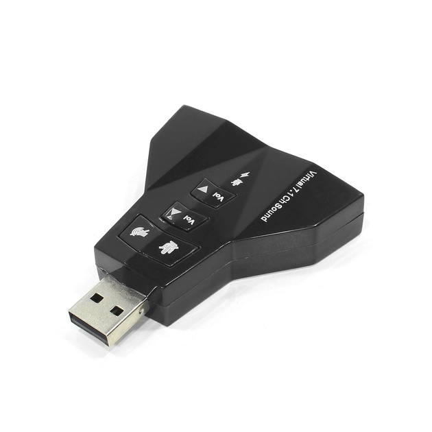 Звуковая карта 7.1 USB QTS-009 (Black) (16163)