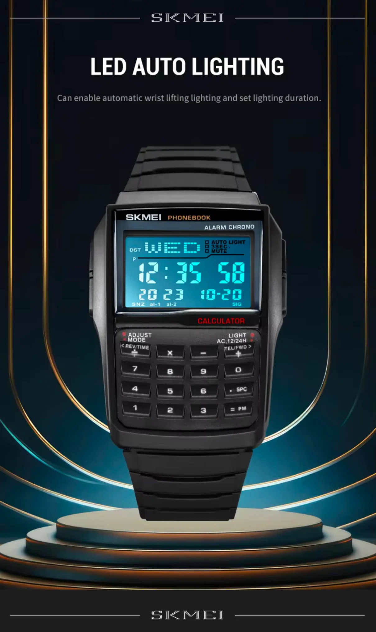 Часы наручные Skmei 2255 (Black, 2255BK) (18448)