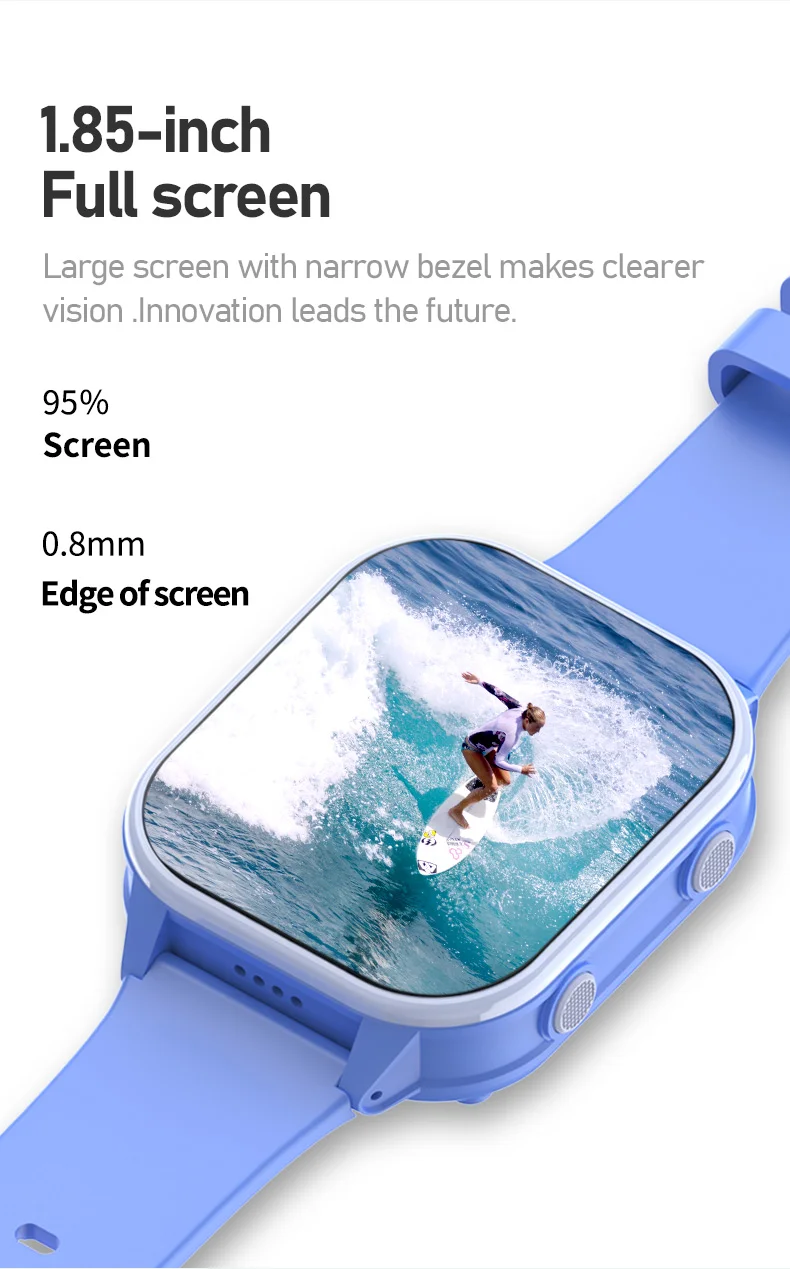 Детские смарт-часы Wonlex KT19 PRO Max Original часы-телефон с видеозвонком GPS WI-FI и SIM-картой (Blue) (19132)