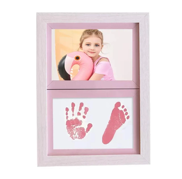 Набор для слепков детских ручек и ножек LVR 019 отпечатки без контакта с краской (Pink) (18980)