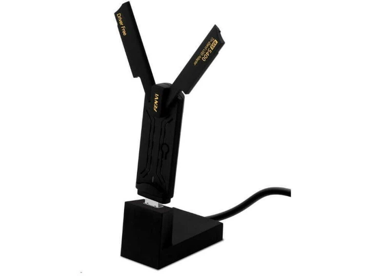 Сетевой адаптер Wi-Fi 6E USB Fenvi FU-AXE5400 двухдиапазонный беспроводной MU-MIMO USB 3.0 (Black) (19122)