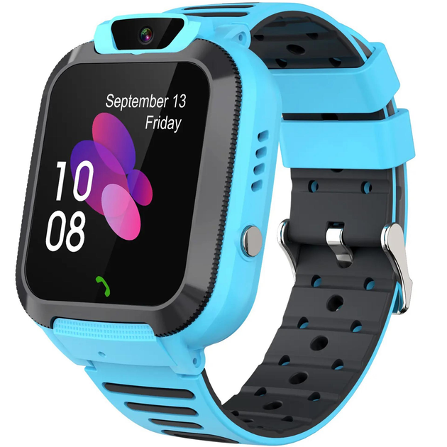 Смарт-часы телефон детские Smart Watch Q20 с видеозвонком WI-FI GPS SIM-карта (Blue)