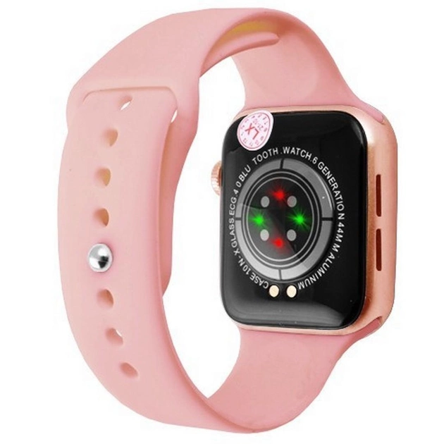 Умные сенсорные смарт-часы T500+ Pro (Pink) (16082)