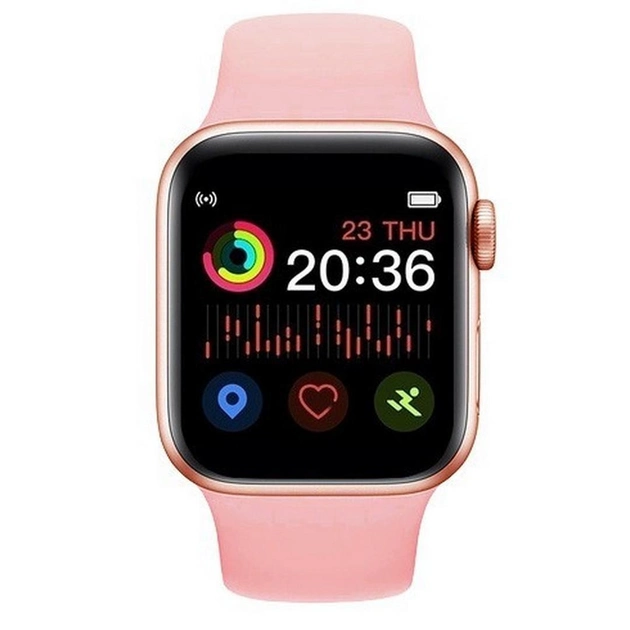 Умные сенсорные смарт-часы T500+ Pro (Pink) (16082)