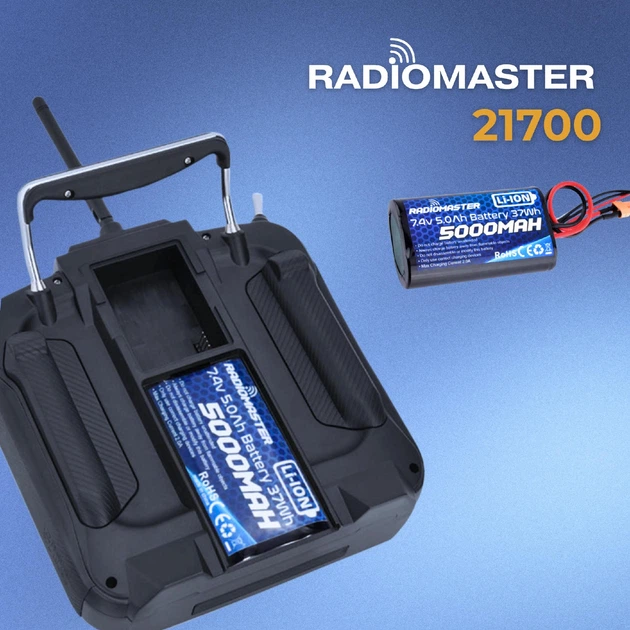 Аккумулятор RadioMaster 2S 5000 mAh FPV JST-XH и XT30, TX16S, TX12, BOXER (19261)
