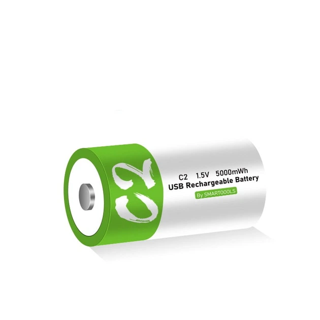 Аккумулятор тип C / R14 Smartoools 3333 mAh - 5000mWh 1.5V с встроенной зарядкой Type-C Аккумулятор тип C / R14 Smartoools 3333 mAh - 5000mWh 1.5V с встроенной зарядкой Type-C