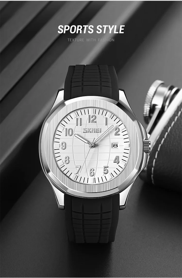 Часы наручные Skmei 9286 (Black White, 9286BKWT) (18379)
