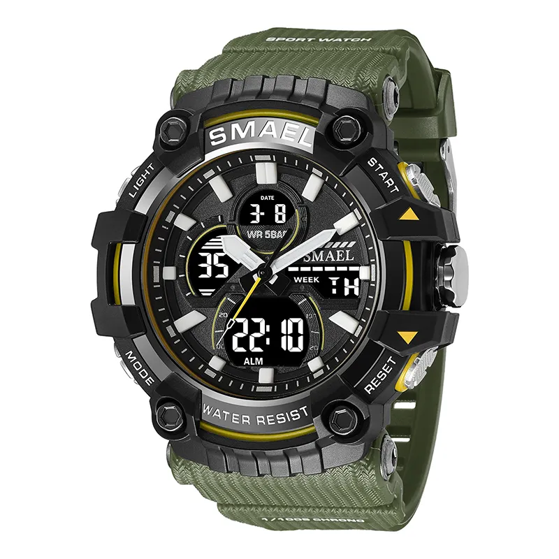 Часы наручные Smael 8079 Original (Army Green)