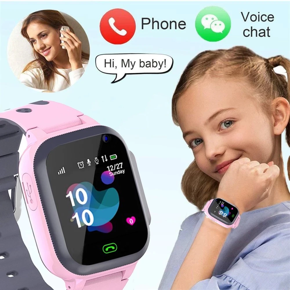 Детские умные смарт часы Q16 с камерой прослушкой Sim-картой (Pink) (16108)