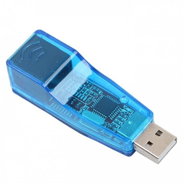 Сетевой адаптер переходник PIX-LINK USB LAN 001 сетевая карта (Blue) (16157)