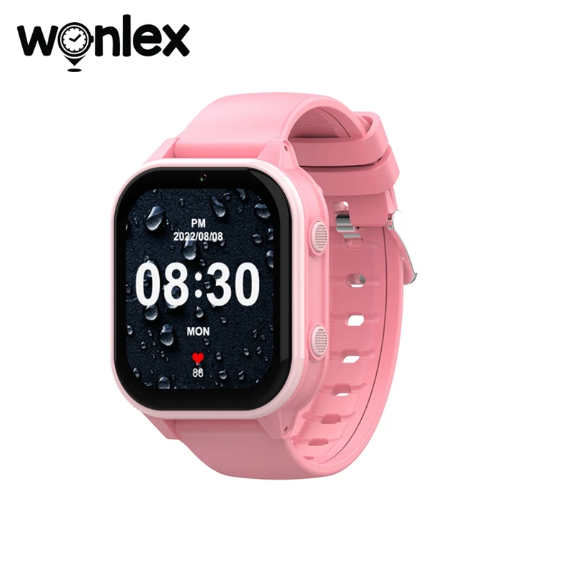 Смарт-годинник дитячі Wonlex KT19 RPO 4G з камерою WI-FI GPS SIM-карта Original (Рожевий) (16993)