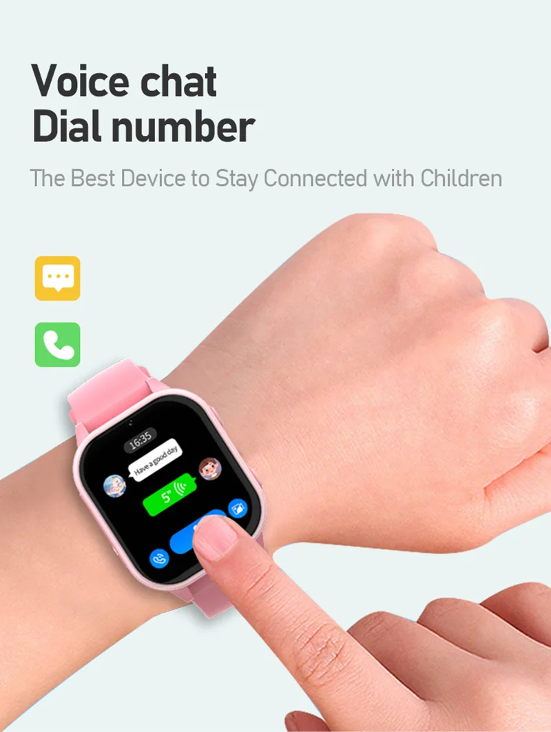 Смарт-годинник дитячі Wonlex KT19 RPO 4G з камерою WI-FI GPS SIM-карта Original (Рожевий) (16993)