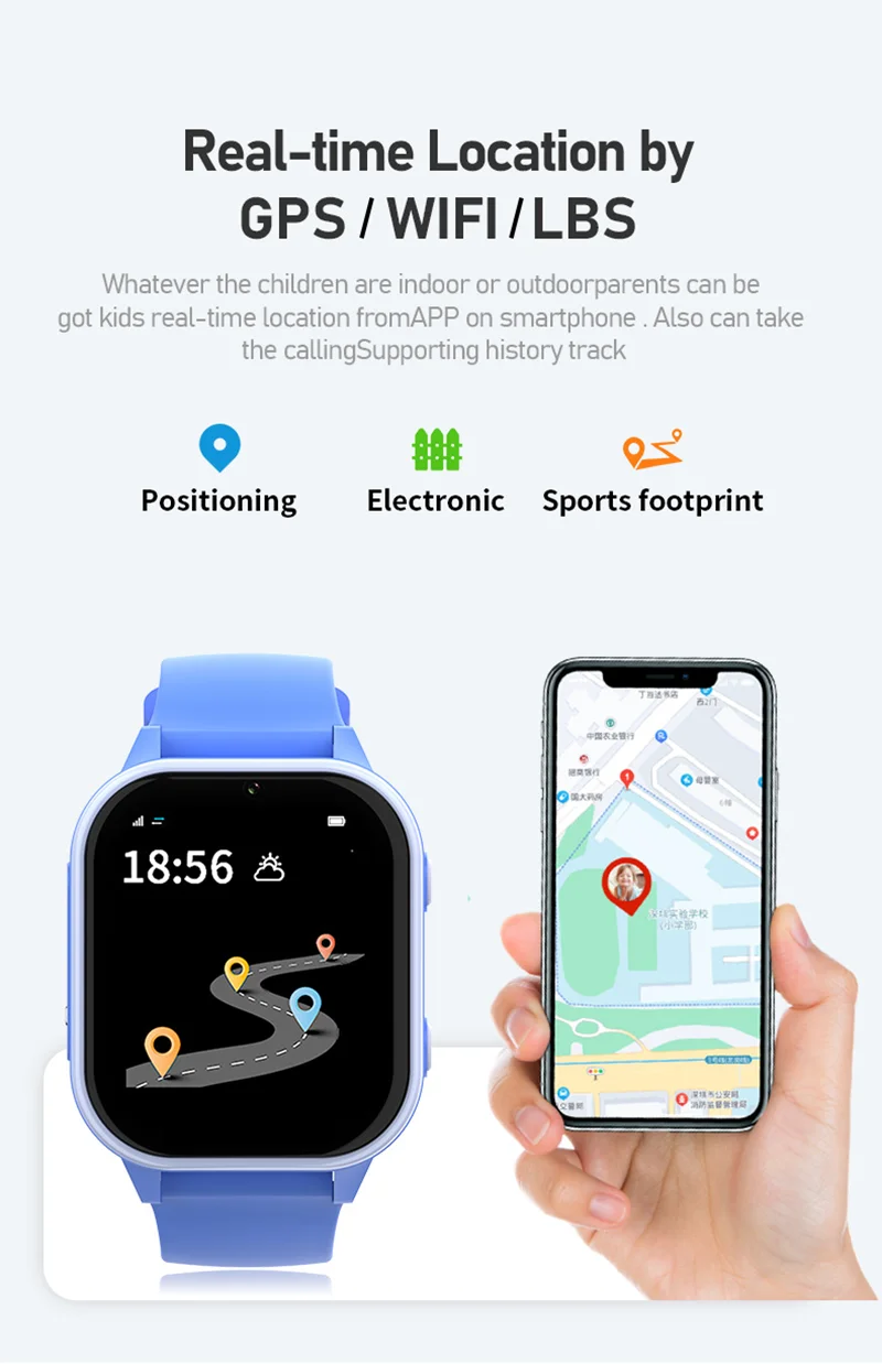 Смарт-годинник дитячі Wonlex KT19 RPO 4G з камерою WI-FI GPS SIM-карта Original (Рожевий) (16993)