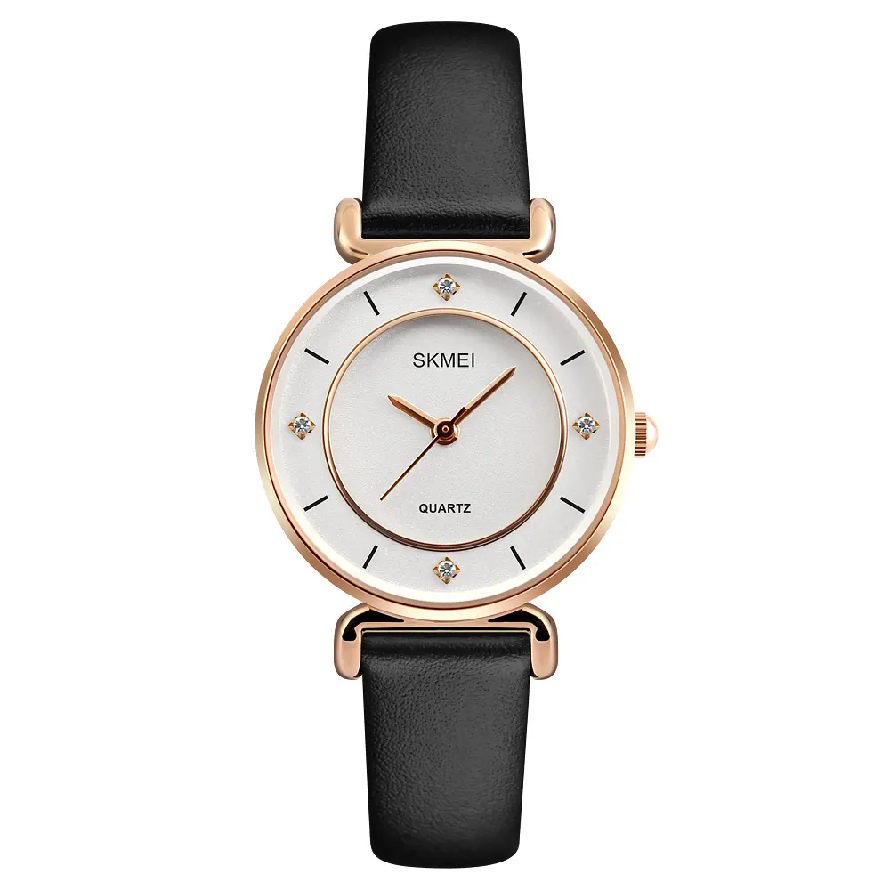 Часы наручные женские Skmei 1330 Original (Rose Gold leather, 1330LRG)