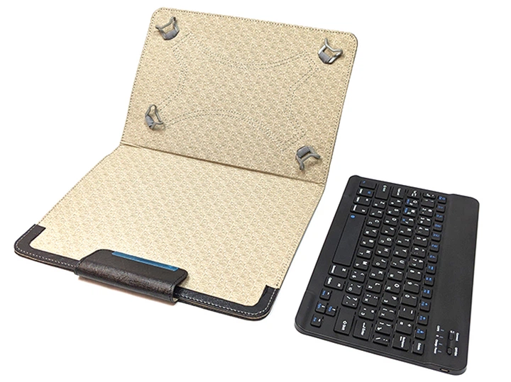 Чехол для планшета универсальный с Bluetooth клавиатурой беспроводной 9.7-11