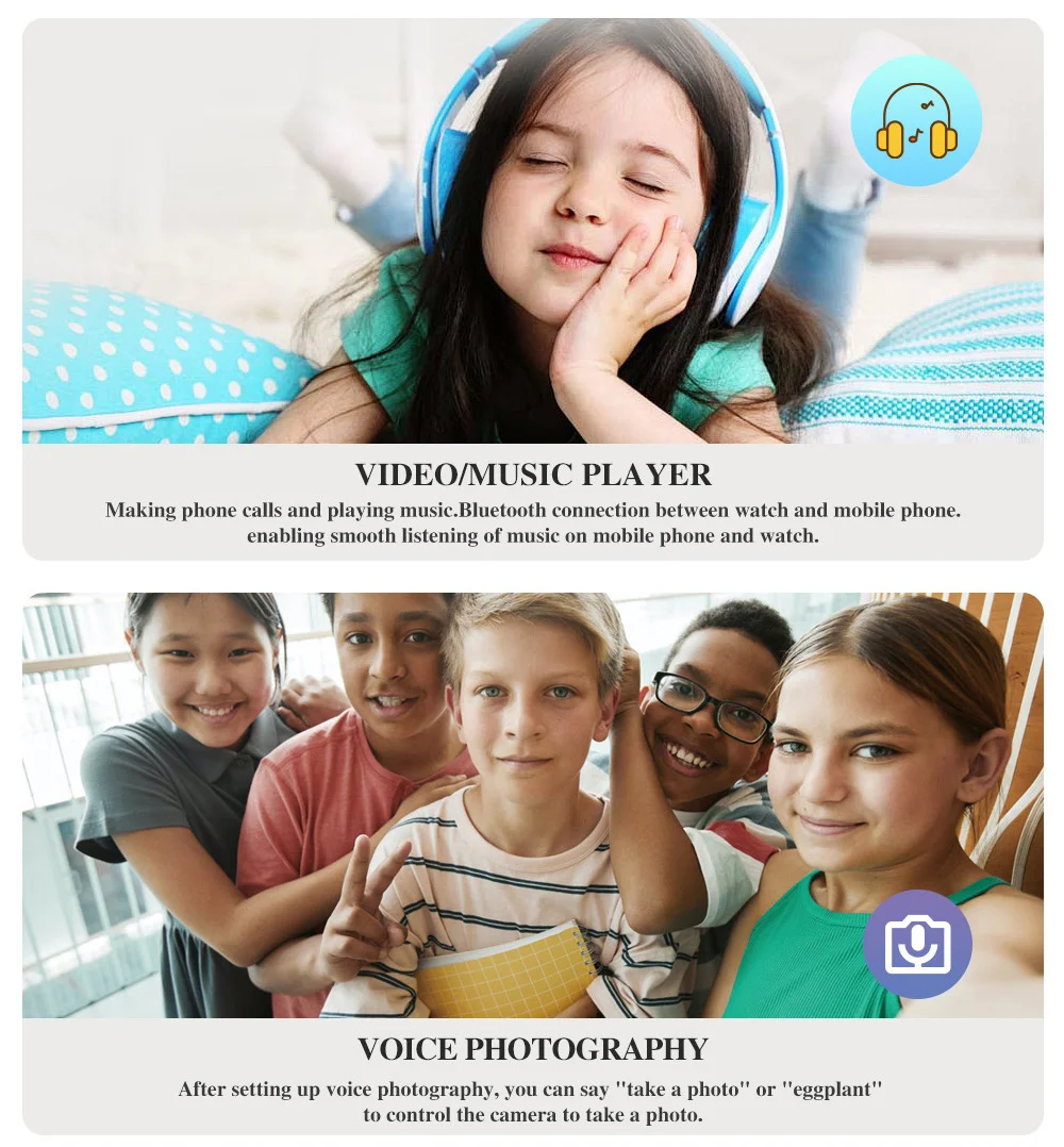 Детские смарт-часы Wonlex KT39 Original часы-телефон с видеозвонком GPS WI-FI и SIM-картой (Black) (19136)