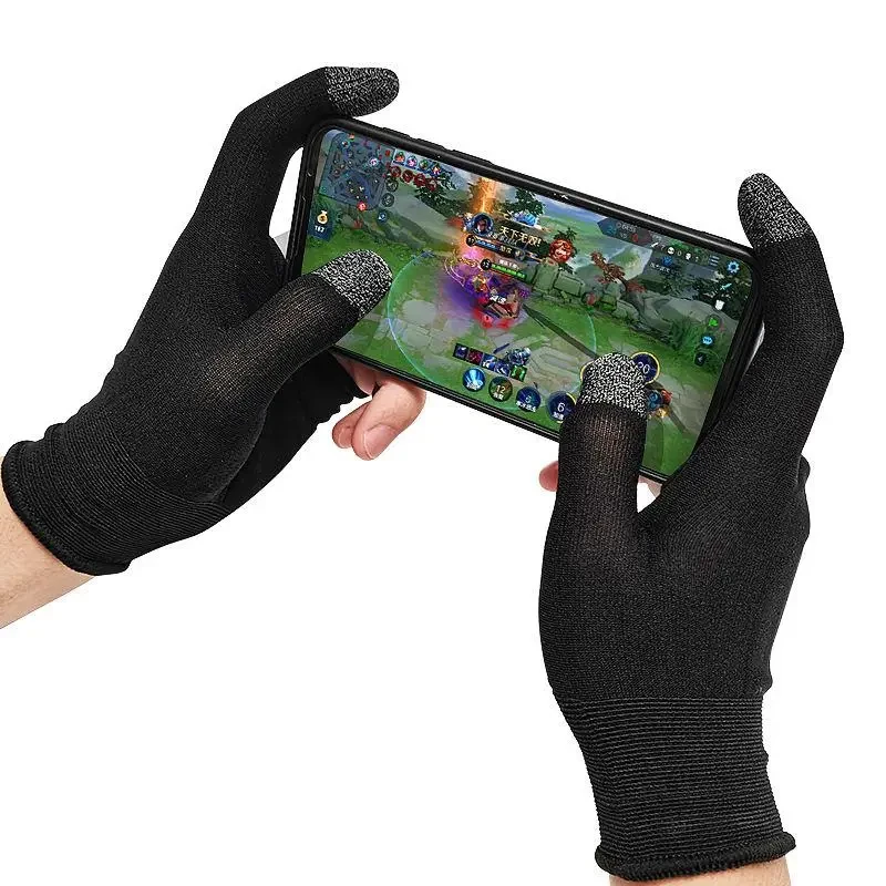Игровые перчатки для игры на телефоне Memo GG02 Original (Black) (18548)