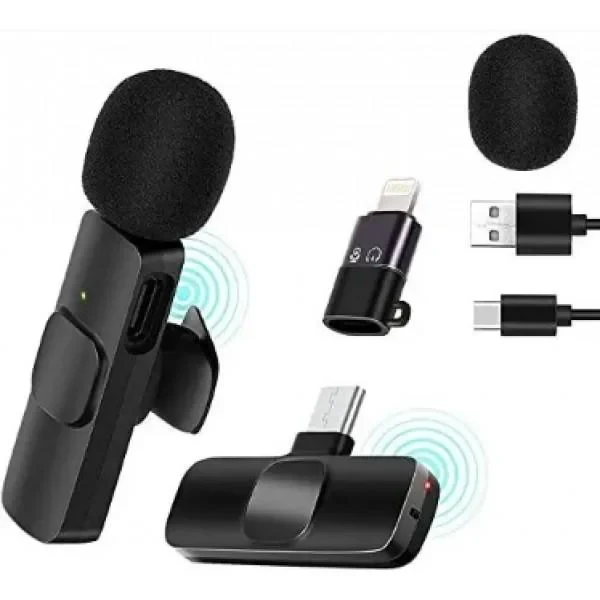 Мікрофон бездротовий петличний K8 Type-C (Black)