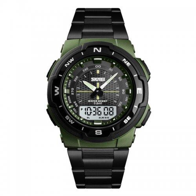 Мужские наручные часы Skmei 1370 Original (Army Green, 1370AG)