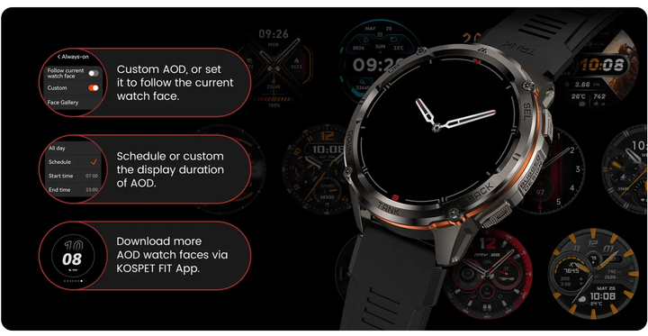 Смарт-часы Kospet Tank T3 Ultra 2 Original (Silver) (18654)