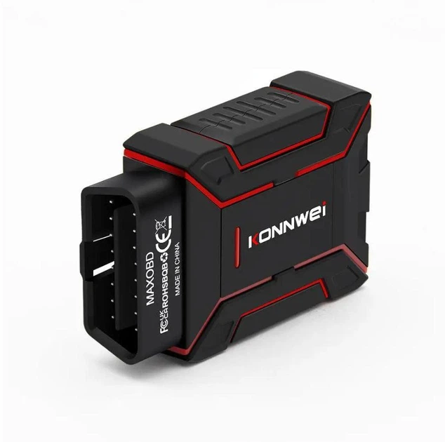 Универсальный автосканер Konnwei MAXOBD Профессиональный диагностический сканер автомобильный ОБД2, EOBD, OBD2 (Black) (19515)