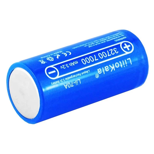 Аккумулятор 32700 LiitoKala Lii-70A 7000 mAh литий-железо-фосфатный LiFePO4 30А, 3.6V Плоский плюс (19315)
