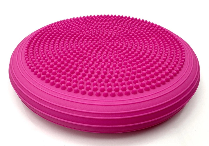 Балансировочная массажная подушка сенсомоторный балансировочный диск EasyFit 33х5 см (Pink)