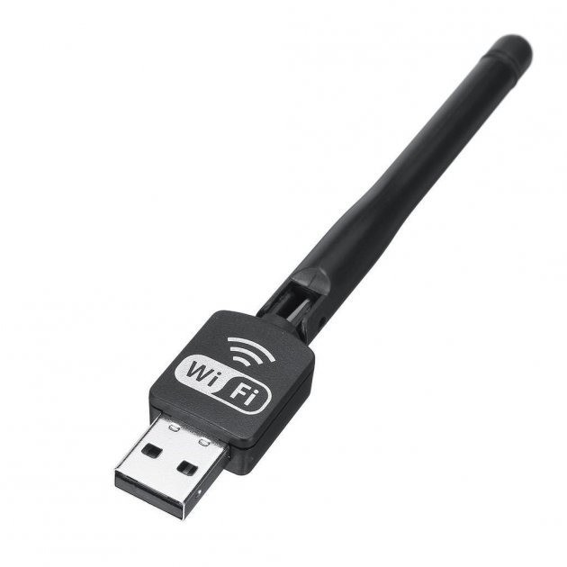 Беспроводной сетевой адаптер PIX-LINK Wi-Fi USB LV-UW10-2DB чип RTL8188 (Black) (17621)