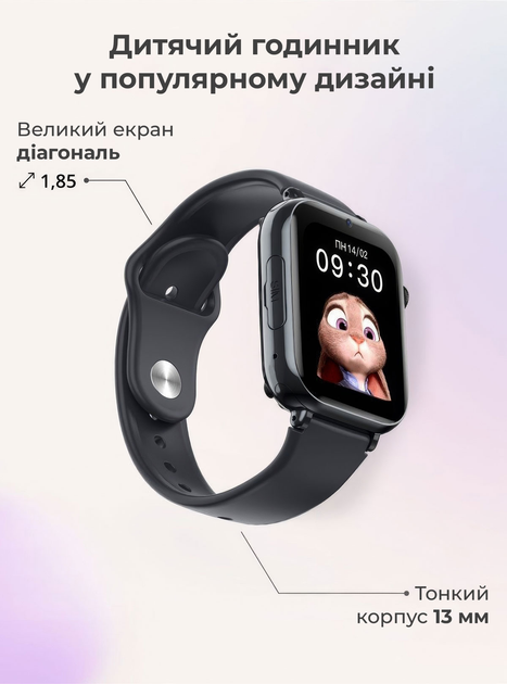 Детские смарт часы-телефон LEMFO LT38 4G GPS SIM-карта Original геозона видеозвонок (Black) (17823)