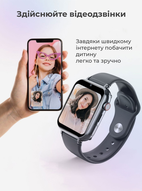 Детские смарт часы-телефон LEMFO LT38 4G GPS SIM-карта Original геозона видеозвонок (Black) (17823)