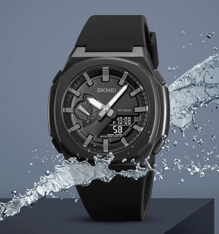 Мужские наручные часы Skmei 2091 Original цифровые электронные спортивные (Black Grey Black, 2091BKGYBK) (19153)