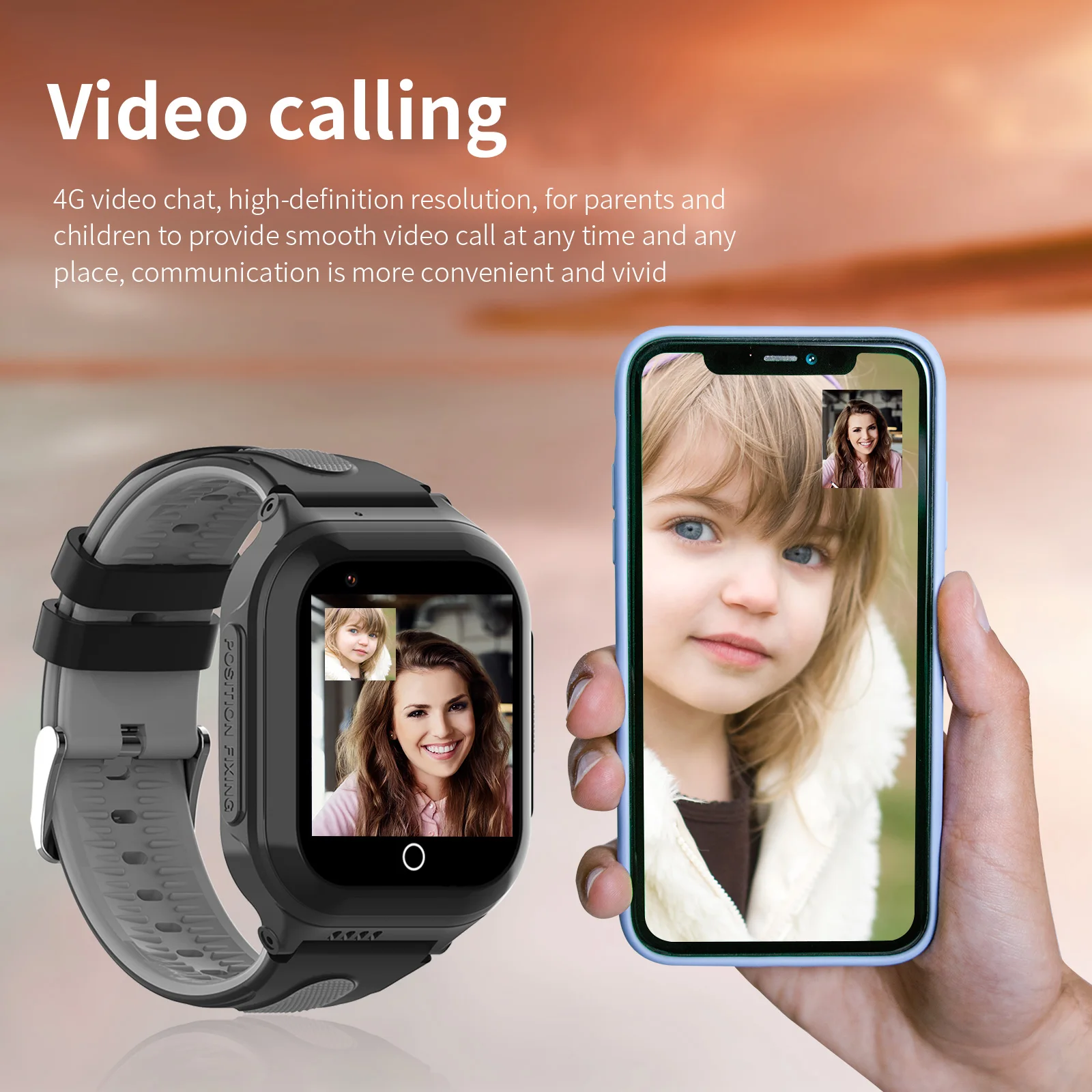 Смарт часы-телефон детские Wonlex KT24S 4G камера прослушка геозона WI-FI GPS SIM Original (Black) (16998)