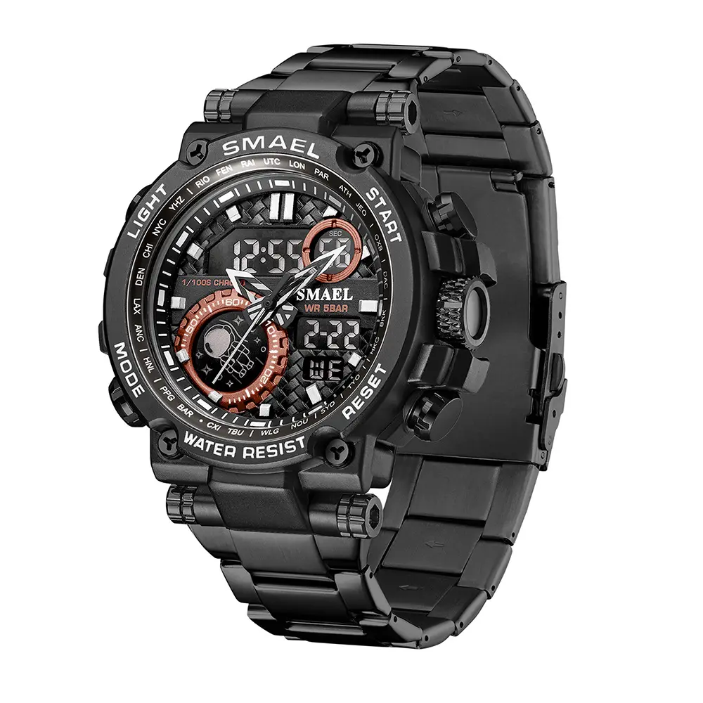 Тактические наручные часы Smael 8095 Original (Black Red)